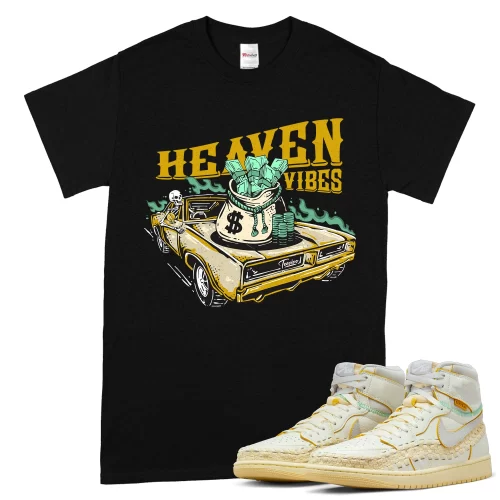TeeVivo T-Shirt Match Air Jordan 1 Retro High OG SP Union LA Bephies Beauty Supply Summer of 96 Heaven vibes – Air Jordan 1 Shirt, AJ1 Shirt