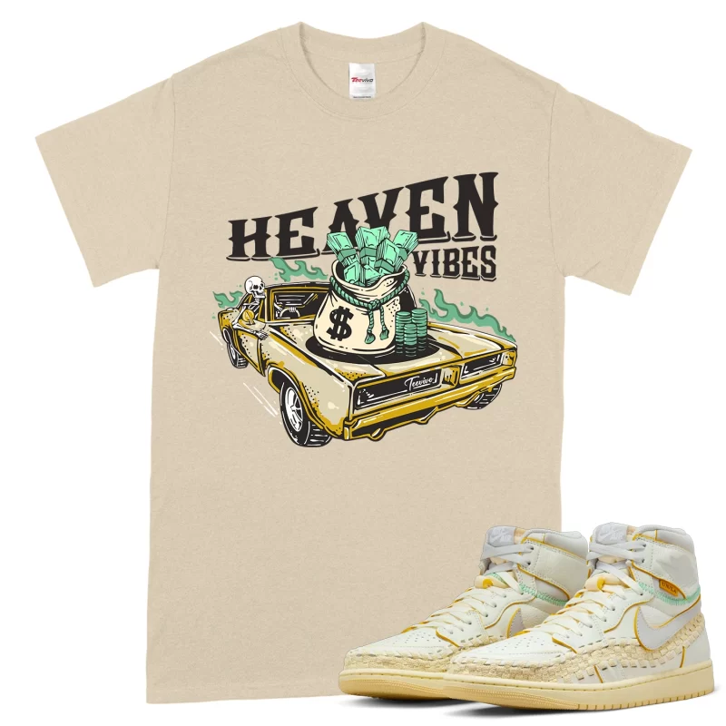 TeeVivo T-Shirt Match Air Jordan 1 Retro High OG SP Union LA Bephies Beauty Supply Summer of 96 Heaven vibes – Air Jordan 1 Shirt, AJ1 Shirt