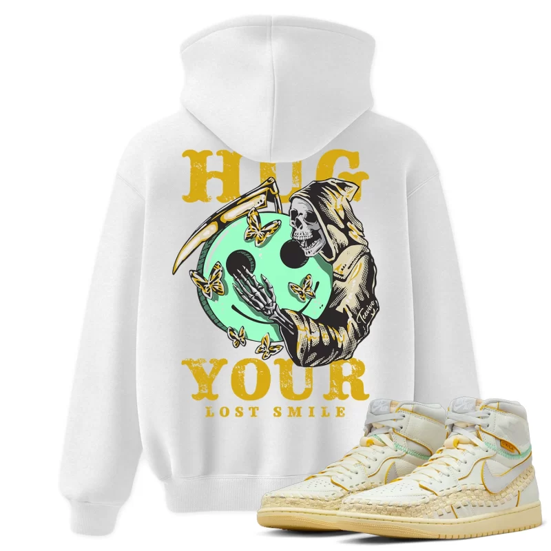 TeeVivo Hoodie Match Air Jordan 1 Retro High OG SP Union LA Bephies Beauty Supply Summer of 96 Hug your lost smile – Air Jordan 1 Hoodie, AJ1 Hoodie