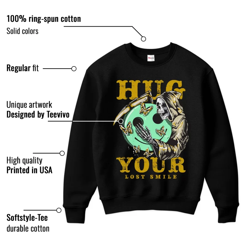 TeeVivo Sweatshirt Match Air Jordan 1 Retro High OG SP Union LA Bephies Beauty Supply Summer of 96 Hug your lost smile – Air Jordan 1 Sweatshirt, AJ1 Sweatshirt