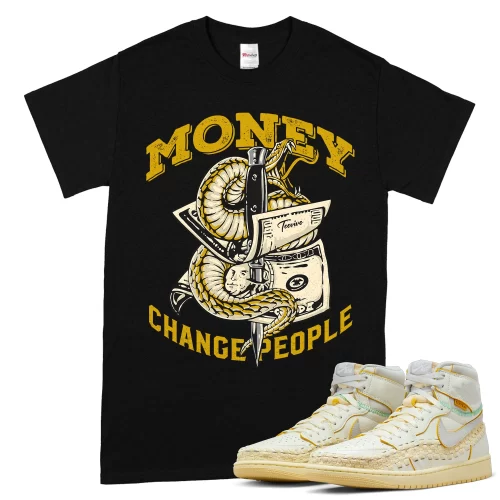 TeeVivo T-Shirt Match Air Jordan 1 Retro High OG SP Union LA Bephies Beauty Supply Summer of 96 Money change people – Air Jordan 1 Shirt, AJ1 Shirt