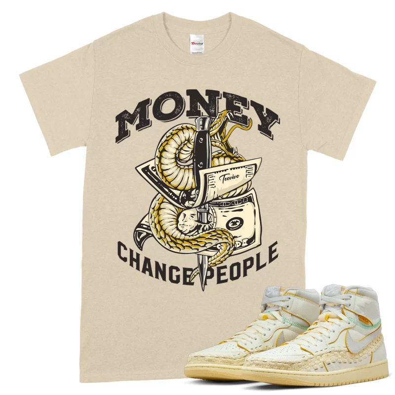 TeeVivo T-Shirt Match Air Jordan 1 Retro High OG SP Union LA Bephies Beauty Supply Summer of 96 Money change people – Air Jordan 1 Shirt, AJ1 Shirt