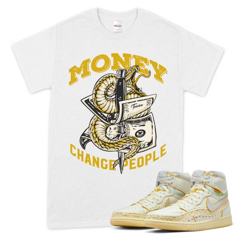 TeeVivo T-Shirt Match Air Jordan 1 Retro High OG SP Union LA Bephies Beauty Supply Summer of 96 Money change people – Air Jordan 1 Shirt, AJ1 Shirt