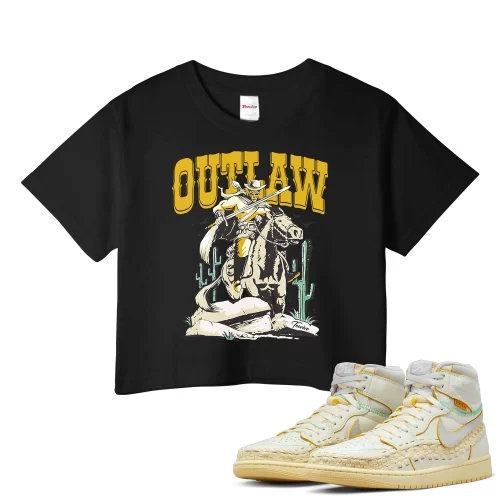 TeeVivo Crop Top Match Air Jordan 1 Retro High OG SP Union LA Bephies Beauty Supply Summer of 96 Outlaw – Air Jordan 1 Crop Top, AJ1 Crop Top