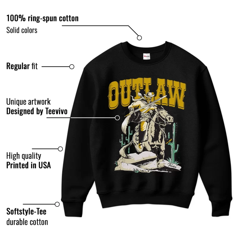 TeeVivo Sweatshirt Match Air Jordan 1 Retro High OG SP Union LA Bephies Beauty Supply Summer of 96 Outlaw – Air Jordan 1 Sweatshirt, AJ1 Sweatshirt