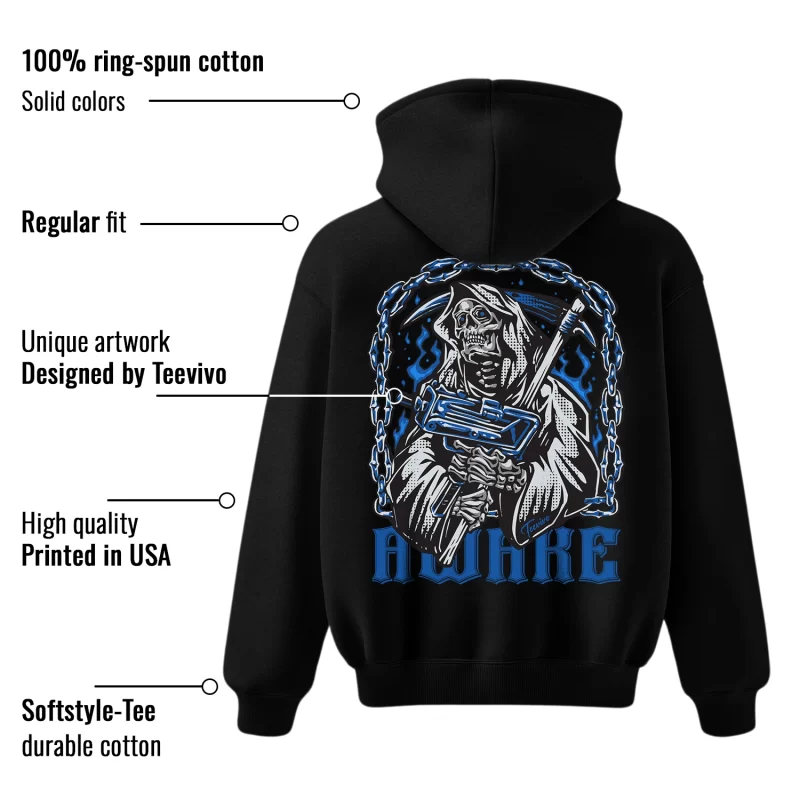 TeeVivo Hoodie Match Air Jordan 1 Retro High OG True Blue Awake – Air Jordan 1 Hoodie, AJ1 Hoodie