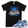 TeeVivo T-Shirt Match Air Jordan 1 Retro High OG True Blue Blessed – Air Jordan 1 Shirt, AJ1 Shirt