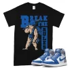 TeeVivo T-Shirt Match Air Jordan 1 Retro High OG True Blue Break the rules – Air Jordan 1 Shirt, AJ1 Shirt