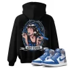 TeeVivo Hoodie Match Air Jordan 1 Retro High OG True Blue God Daaamn – Air Jordan 1 Hoodie, AJ1 Hoodie