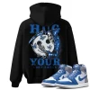 TeeVivo Hoodie Match Air Jordan 1 Retro High OG True Blue Hug your lost smile – Air Jordan 1 Hoodie, AJ1 Hoodie