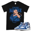 TeeVivo T-Shirt Match Air Jordan 1 Retro High OG True Blue Trust no one – Air Jordan 1 Shirt, AJ1 Shirt