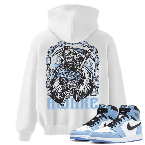 TeeVivo Hoodie Match Air Jordan 1 Retro High OG University Blue Awake – Air Jordan 1 Hoodie, AJ1 Hoodie