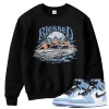 TeeVivo Sweatshirt Match Air Jordan 1 Retro High OG University Blue Blessed – Air Jordan 1 Sweatshirt, AJ1 Sweatshirt