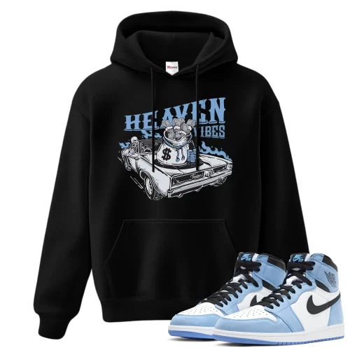 TeeVivo Hoodie Match Air Jordan 1 Retro High OG University Blue Heaven vibes – Air Jordan 1 Hoodie, AJ1 Hoodie