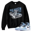 TeeVivo Sweatshirt Match Air Jordan 1 Retro High OG University Blue Heaven vibes – Air Jordan 1 Sweatshirt, AJ1 Sweatshirt