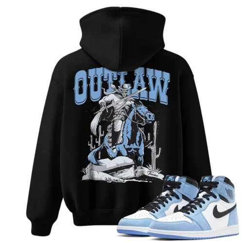 TeeVivo Hoodie Match Air Jordan 1 Retro High OG University Blue Outlaw – Air Jordan 1 Hoodie, AJ1 Hoodie