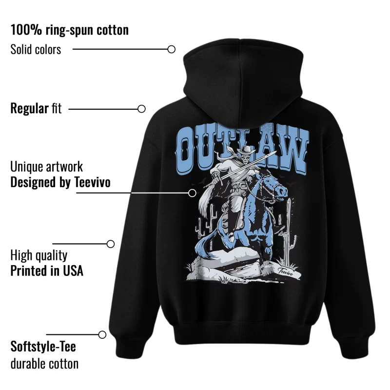 TeeVivo Hoodie Match Air Jordan 1 Retro High OG University Blue Outlaw – Air Jordan 1 Hoodie, AJ1 Hoodie