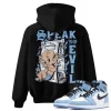 TeeVivo Hoodie Match Air Jordan 1 Retro High OG University Blue Speak no evil – Air Jordan 1 Hoodie, AJ1 Hoodie
