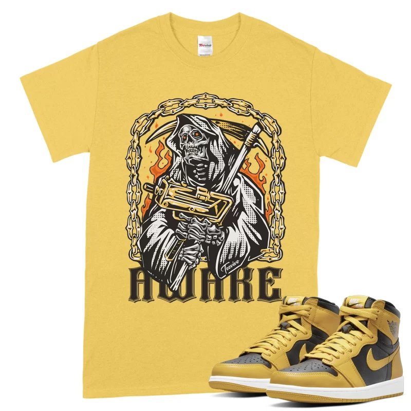 TeeVivo T-Shirt Match Air Jordan 1 Retro High Pollen Awake – Air Jordan 1 Shirt, AJ1 Shirt