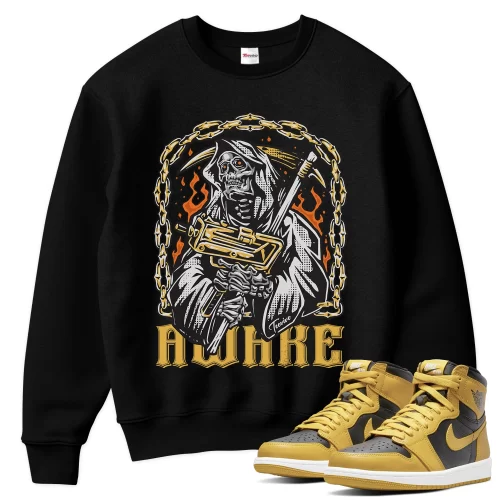 TeeVivo Sweatshirt Match Air Jordan 1 Retro High Pollen Awake – Air Jordan 1 Sweatshirt, AJ1 Sweatshirt