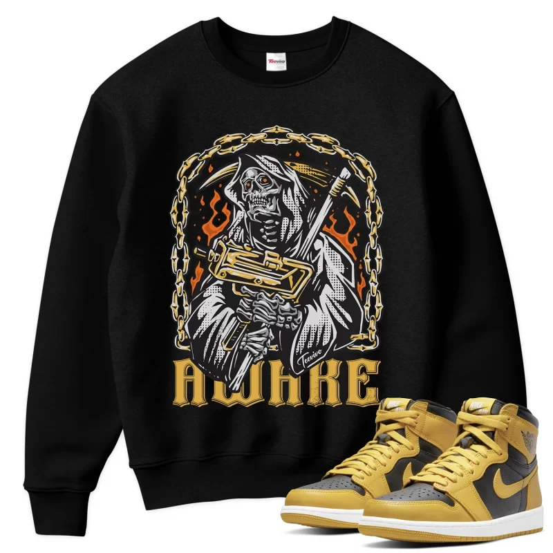 TeeVivo Sweatshirt Match Air Jordan 1 Retro High Pollen Awake – Air Jordan 1 Sweatshirt, AJ1 Sweatshirt