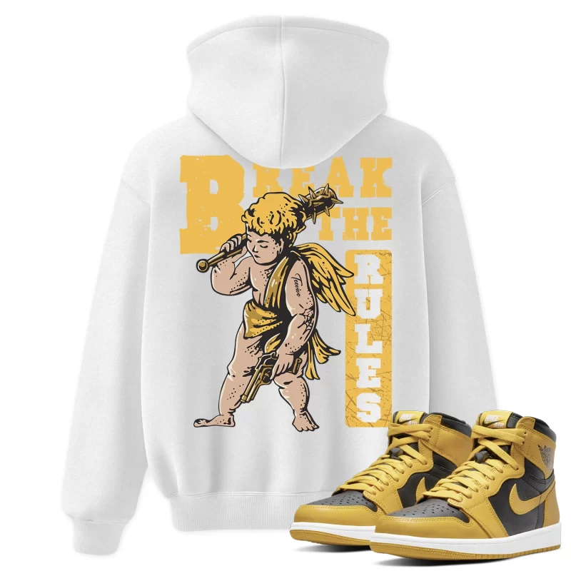 TeeVivo Hoodie Match Air Jordan 1 Retro High Pollen Break the rules – Air Jordan 1 Hoodie, AJ1 Hoodie