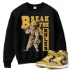 TeeVivo Sweatshirt Match Air Jordan 1 Retro High Pollen Break the rules – Air Jordan 1 Sweatshirt, AJ1 Sweatshirt