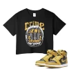 TeeVivo Crop Top Match Air Jordan 1 Retro High Pollen Crime – Air Jordan 1 Crop Top, AJ1 Crop Top