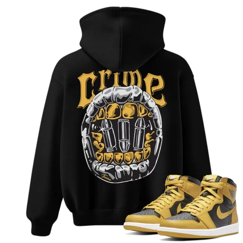 TeeVivo Hoodie Match Air Jordan 1 Retro High Pollen Crime – Air Jordan 1 Hoodie, AJ1 Hoodie
