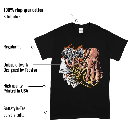 TeeVivo T-Shirt Match Air Jordan 1 Retro High Pollen Gambling – Air Jordan 1 Shirt, AJ1 Shirt