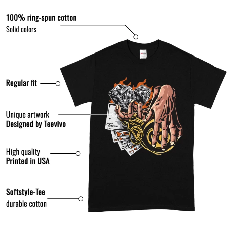 TeeVivo T-Shirt Match Air Jordan 1 Retro High Pollen Gambling – Air Jordan 1 Shirt, AJ1 Shirt