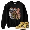 TeeVivo Sweatshirt Match Air Jordan 1 Retro High Pollen Gambling – Air Jordan 1 Sweatshirt, AJ1 Sweatshirt