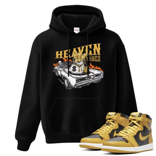 TeeVivo Hoodie Match Air Jordan 1 Retro High Pollen Heaven vibes – Air Jordan 1 Hoodie, AJ1 Hoodie