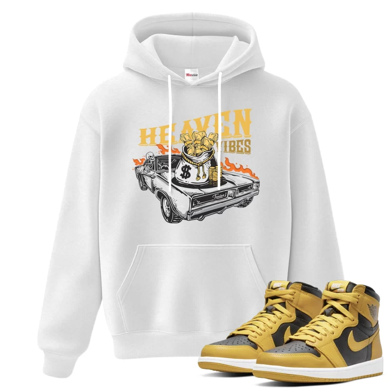 TeeVivo Hoodie Match Air Jordan 1 Retro High Pollen Heaven vibes – Air Jordan 1 Hoodie, AJ1 Hoodie