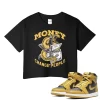 TeeVivo Crop Top Match Air Jordan 1 Retro High Pollen Money change people – Air Jordan 1 Crop Top, AJ1 Crop Top