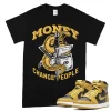 TeeVivo T-Shirt Match Air Jordan 1 Retro High Pollen Money change people – Air Jordan 1 Shirt, AJ1 Shirt