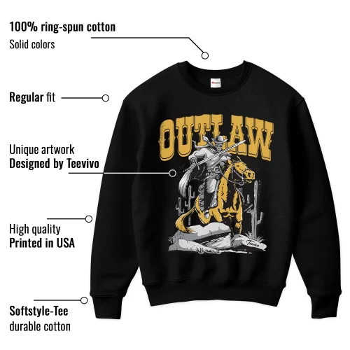TeeVivo Sweatshirt Match Air Jordan 1 Retro High Pollen Outlaw – Air Jordan 1 Sweatshirt, AJ1 Sweatshirt