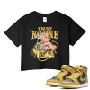 TeeVivo Crop Top Match Air Jordan 1 Retro High Pollen Trust no one – Air Jordan 1 Crop Top, AJ1 Crop Top
