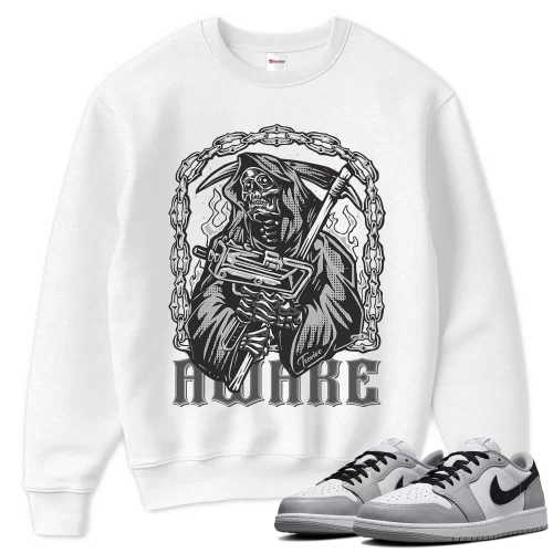 TeeVivo Sweatshirt Match Air Jordan 1 Retro Low OG Barons Awake – Air Jordan 1 Sweatshirt, AJ1 Sweatshirt