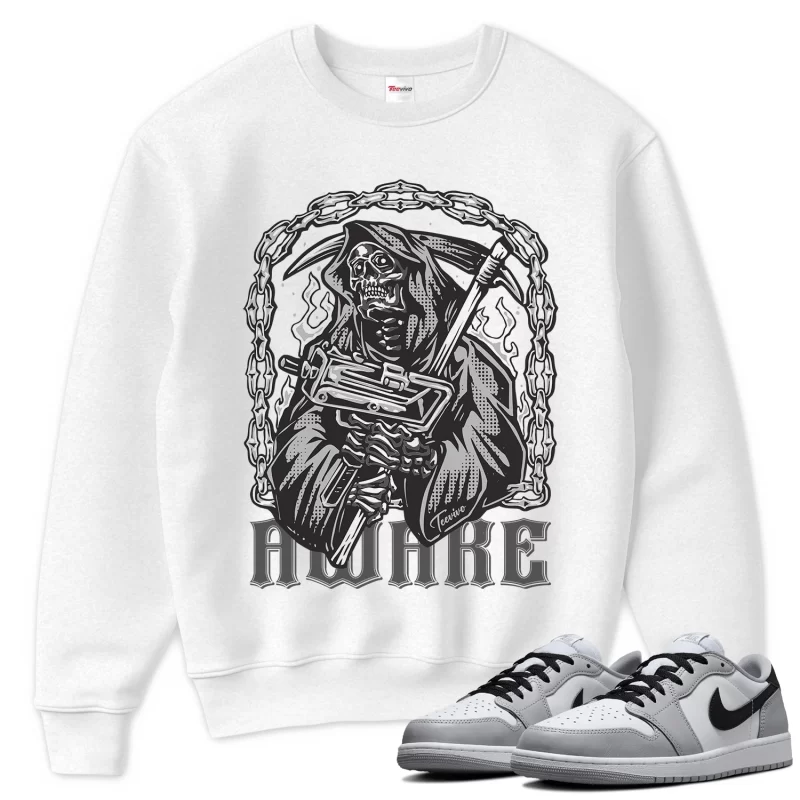 TeeVivo Sweatshirt Match Air Jordan 1 Retro Low OG Barons Awake – Air Jordan 1 Sweatshirt, AJ1 Sweatshirt