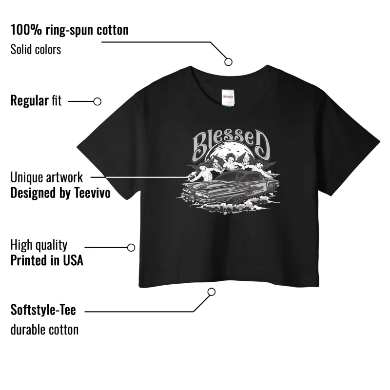 TeeVivo Crop Top Match Air Jordan 1 Retro Low OG Barons Blessed – Air Jordan 1 Crop Top, AJ1 Crop Top