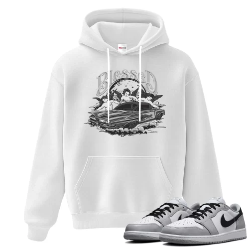 TeeVivo Hoodie Match Air Jordan 1 Retro Low OG Barons Blessed – Air Jordan 1 Hoodie, AJ1 Hoodie