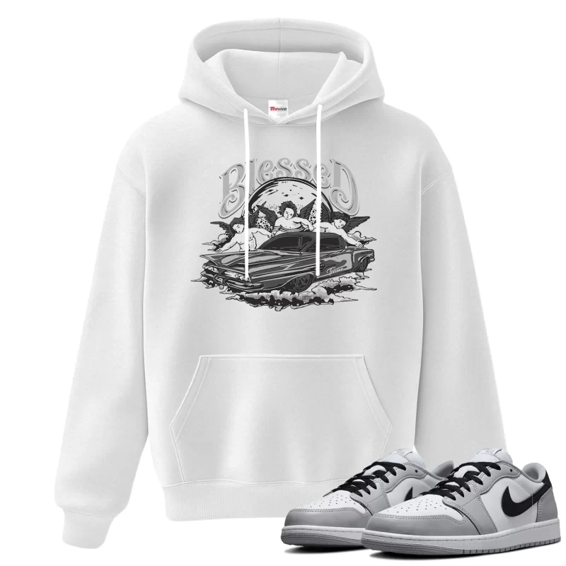 TeeVivo Hoodie Match Air Jordan 1 Retro Low OG Barons Blessed – Air Jordan 1 Hoodie, AJ1 Hoodie