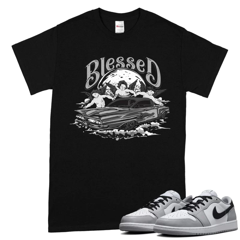 TeeVivo T-Shirt Match Air Jordan 1 Retro Low OG Barons Blessed – Air Jordan 1 Shirt, AJ1 Shirt