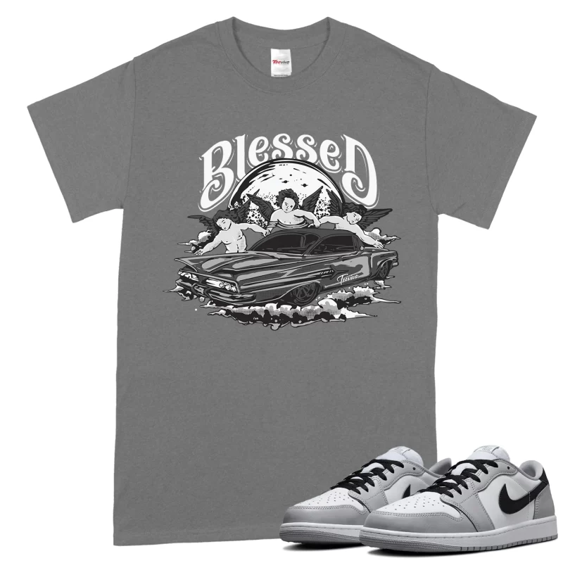 TeeVivo T-Shirt Match Air Jordan 1 Retro Low OG Barons Blessed – Air Jordan 1 Shirt, AJ1 Shirt
