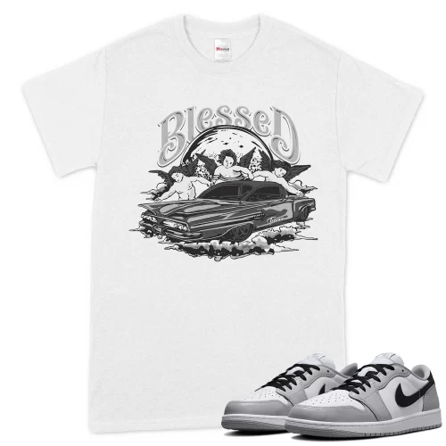 TeeVivo T-Shirt Match Air Jordan 1 Retro Low OG Barons Blessed – Air Jordan 1 Shirt, AJ1 Shirt