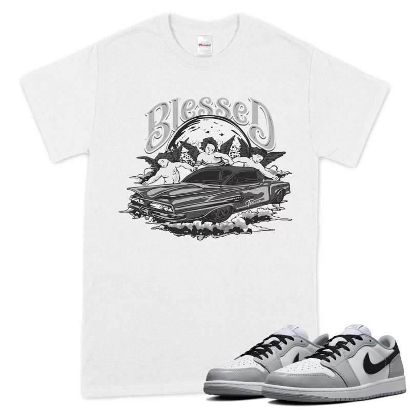 TeeVivo T-Shirt Match Air Jordan 1 Retro Low OG Barons Blessed – Air Jordan 1 Shirt, AJ1 Shirt