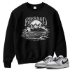 TeeVivo Sweatshirt Match Air Jordan 1 Retro Low OG Barons Blessed – Air Jordan 1 Sweatshirt, AJ1 Sweatshirt