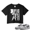 TeeVivo Crop Top Match Air Jordan 1 Retro Low OG Barons Break the rules – Air Jordan 1 Crop Top, AJ1 Crop Top