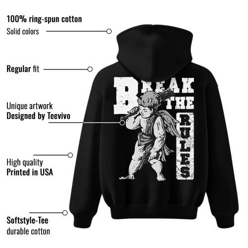 TeeVivo Hoodie Match Air Jordan 1 Retro Low OG Barons Break the rules – Air Jordan 1 Hoodie, AJ1 Hoodie